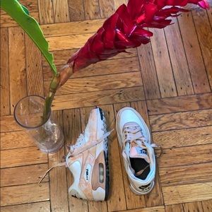 Nike air max 90 rose gold floral print bronze